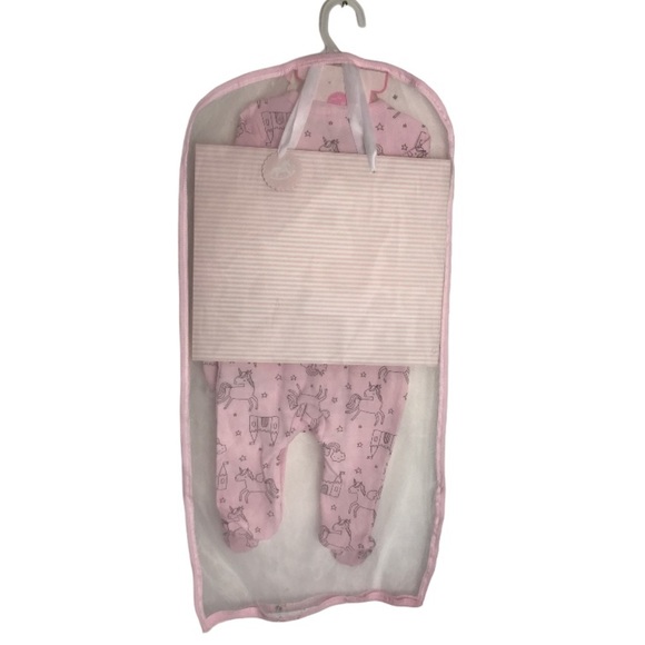 NWT BABY GIRL PRINCESS UNICORN 6-PIECE LAYETTE SET - Picture 8 of 8